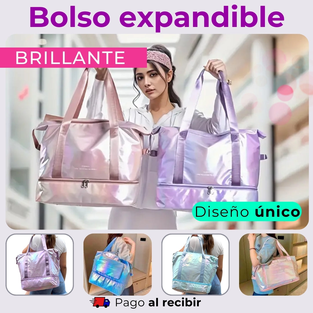 Bolso Expandible Tornasol: Estilo en cada aventura 🌟🧳