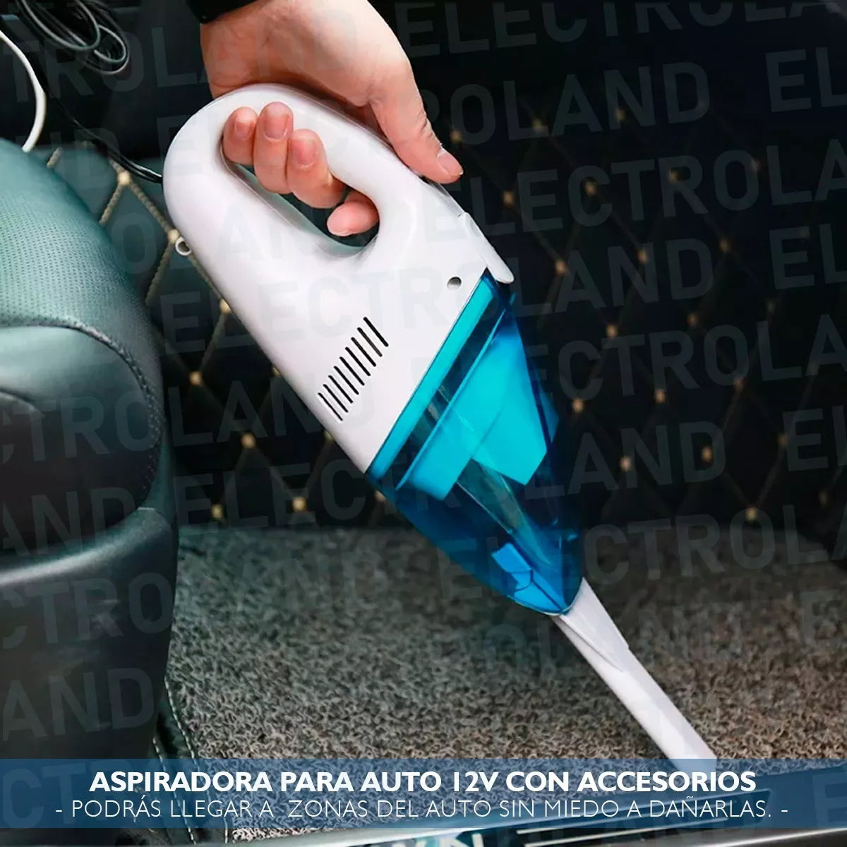 Aspiradora eléctrica para carro 🚗 con conexión al toma del auto